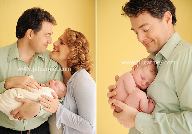 all the family together for their newborn baby pictures
