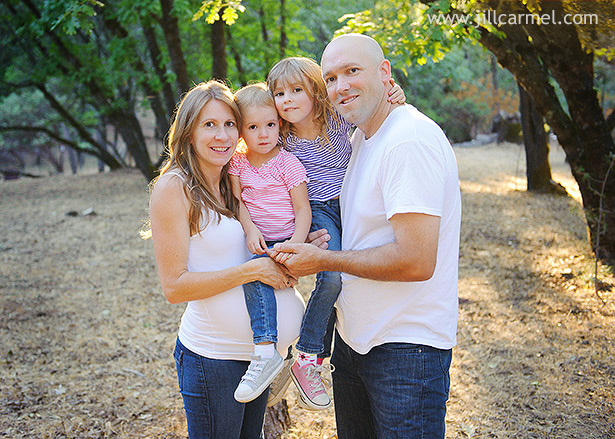 family portraits included in maternity session