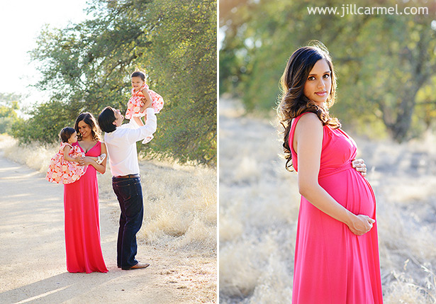 folsom maternity portraits in field with long grass