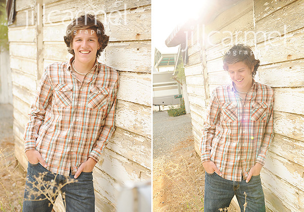 this guy was a natural for his outdoor senior portraits in folsom