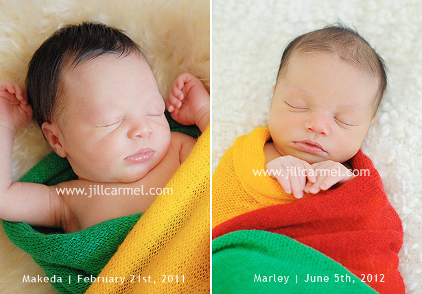 baby makeda and marley from their newborn portraits
