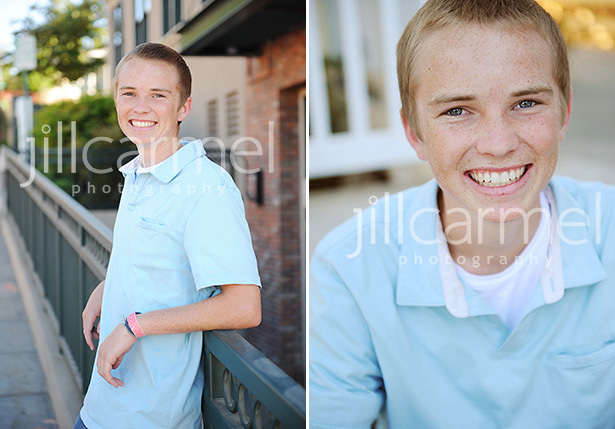 This high school senior has the brightest smile for his pictures.