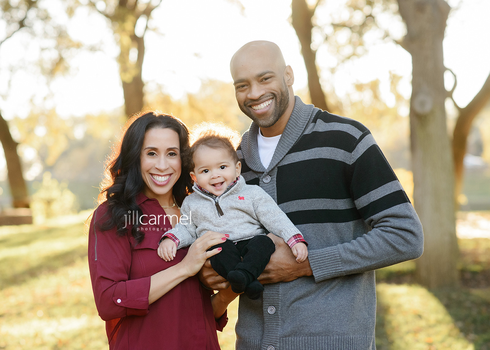 Vince and Sondi Carter with Baby Boy at Sunset