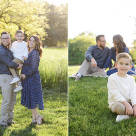 Family photos outdoors in natural light in Davis