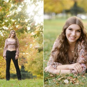 earth tones look great for senior portraits in natural scenery