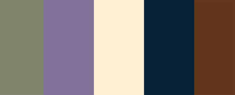 clothing color palette inspiration for lavender field