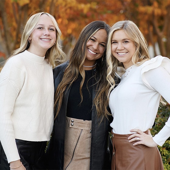 sisters together for fall pictures in el dorado hills