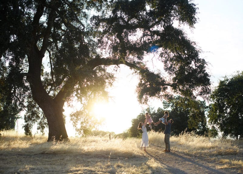 taking family photos at gibson ranch california with sacramento photographer jill carmel